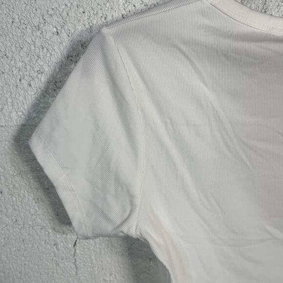 Cotton on Women's Active Rib Gym T-shirt - White  small - Picture 4 of 5